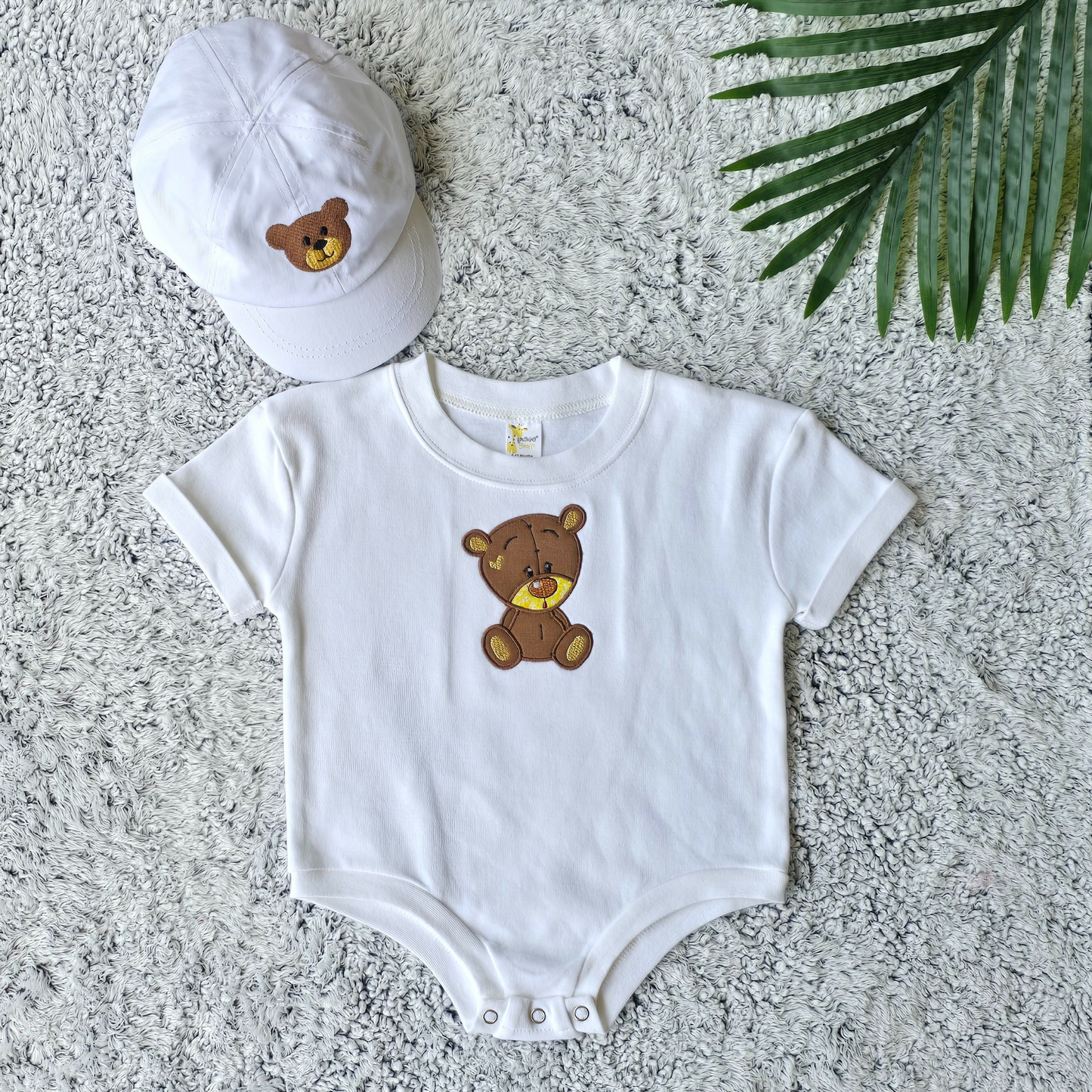 Rompers para bebe niño de Osito con Gorra (Body)