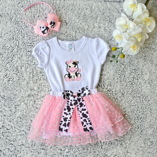 Children's cow set for baby girls