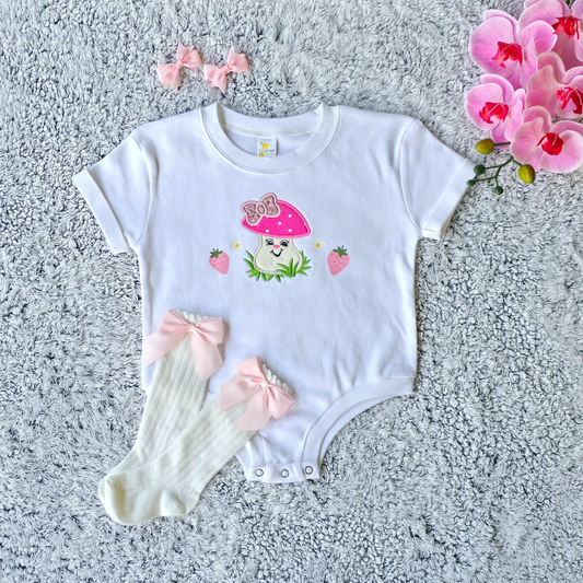 Strawberry &amp; Mushroom Baby Girl Rompers (Bodysuit)